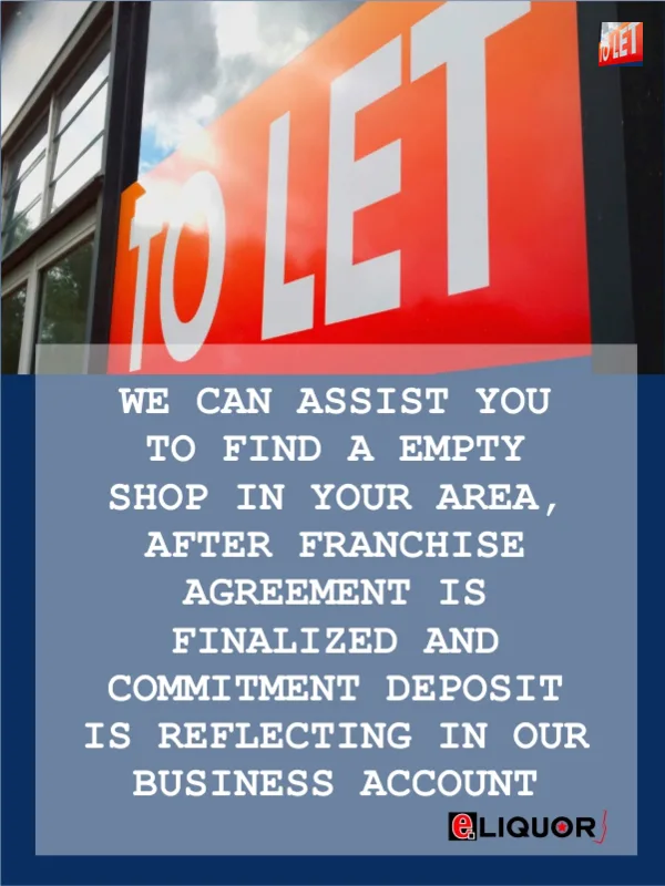 eLiquor Franchise Shop to Let
